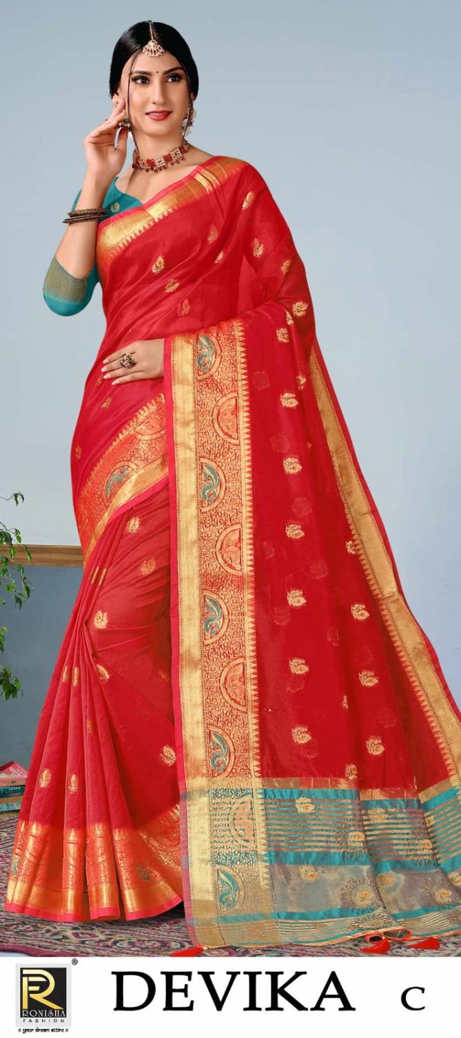 Devika By Ronisha Banarasi Silk Sarees Catalog